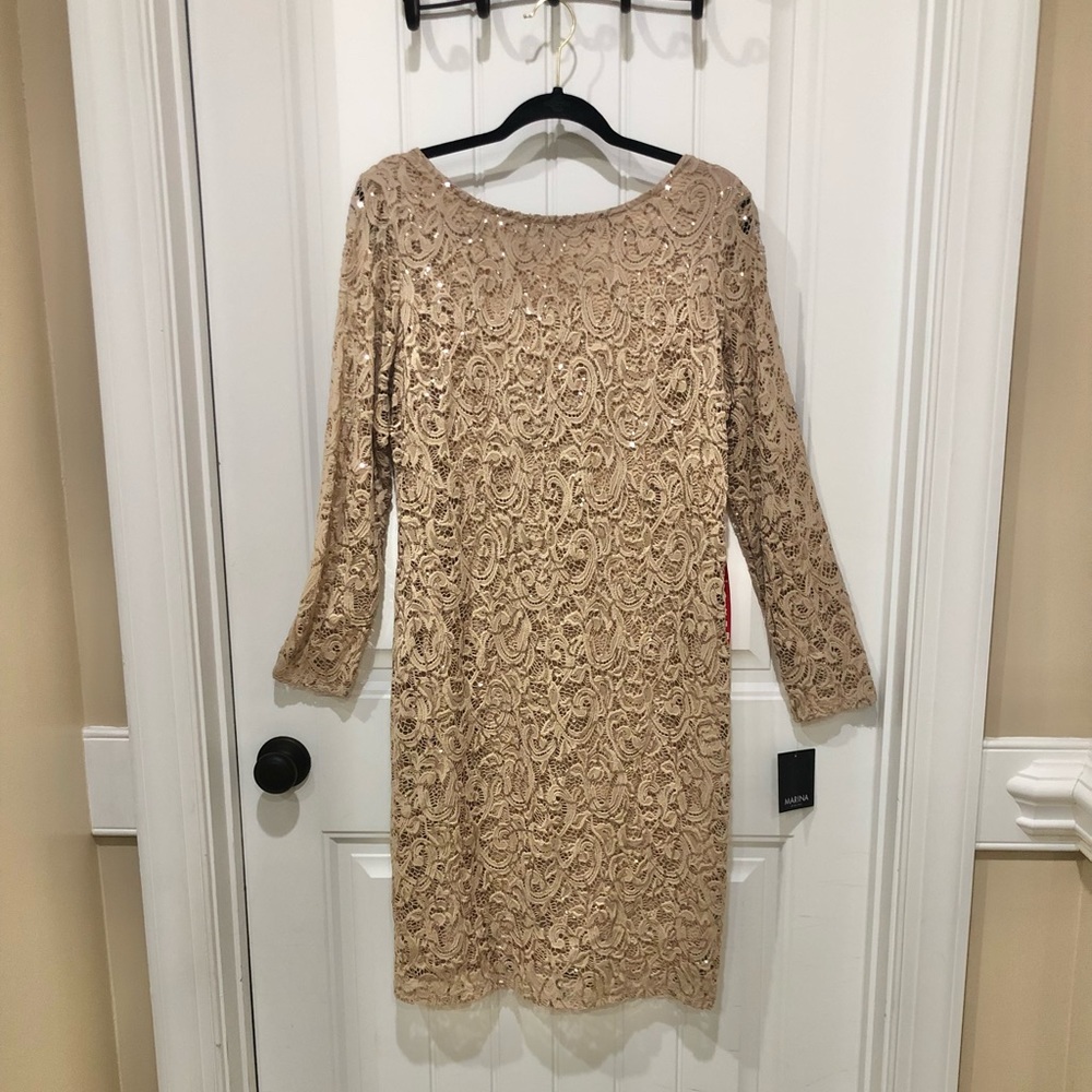 Marina Sequined Evening Dress size 14